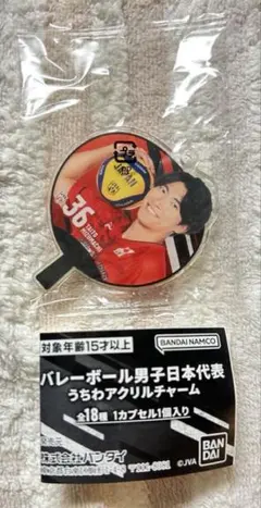 水町泰杜選手　バレーボール男子日本代表 うちわアクリルチャーム
