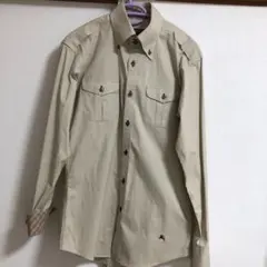 バーバリーブラックレーベル　ベージュ　ワイシャツ