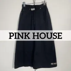 ★日本製 PINK HOUSE ブラックデニム ロングスカート フレア レトロのサムネイル