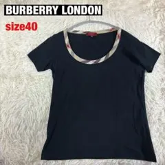 BURBERRY LONDONノバチェックsize40半袖