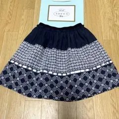 TOCCA 130cm 豪華刺繍　ふんわりスカート　130 ネイビーのサムネイル