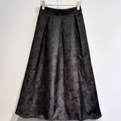 ふくれジャガード ロングスカート