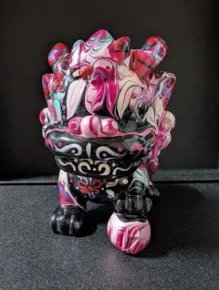 狛犬 垂らしアート ベアアート 流体アート