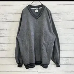 THIRDWAVE GLOBAL Vネックトレーナー グレー 大人カジュアル 秋