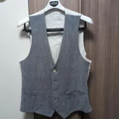 LARDINI 麻混　ベスト