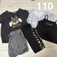 110 女の子 夏服 まとめ売り Tシャツ レギンス ハーフパンツ