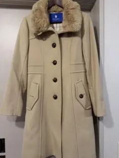 【美品】バーバリーブルーレーベル　ロングコート　ベージュ　カシミヤ100% 38 2025年最新】Yahoo!オークション -バーバリー ブルーレーベル コートの