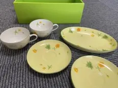 【ヒロミチナカノ】花柄ティーカップ・プレートセット