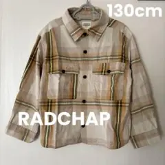 ラッドチャップ RADCHAP チェックシャツ 長袖シャツ 130cm