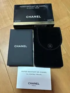CHANEL シャネル あぶらとり紙 ベルベットケース付き