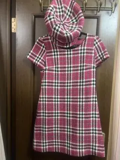 CECIL McBEE チェック柄 ワンピース ベレー帽 セット 平成ギャル