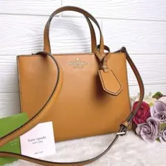 極美品☆Kate spadeケイトスペード 2wayショルダーバッグ キャメルのサムネイル