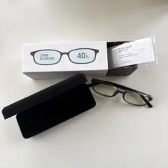 【ショウさま専用】ジンズ PC用 ブルーライト 40%CUT 眼鏡 セピア