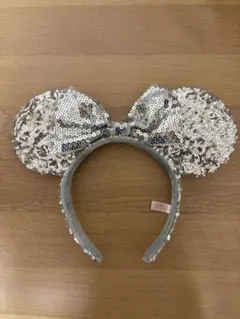 ディズニー カチューシャ スパンコール シルバーのサムネイル