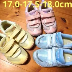 キッズスニーカー ピンク ベルト付き