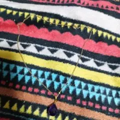 33-8（6）ネックレス　パープルカラー