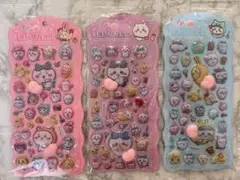ちいかわ ハチワレ ボンボンドロップシール おしりシール 3枚セット ②