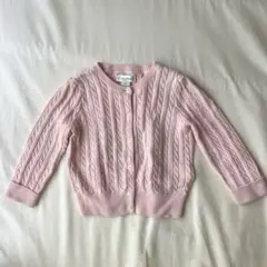 ラルフローレン カーディガン ケーブルニット ピンク18M サイズ85
