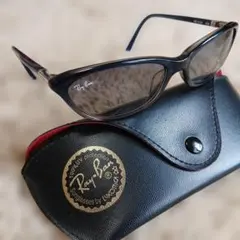 Ray-Ban ダークブラウン キャットアイ サングラス ケース付き