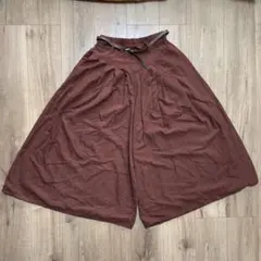 アベイル　ブラウン ガウチョパンツ L