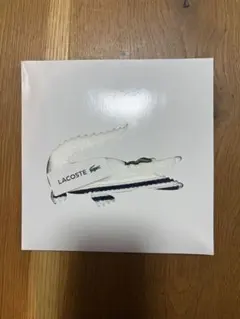 【新品・未開封】LACOSTE タオルハンカチ　白　ホワイト　ギフトセットのサムネイル