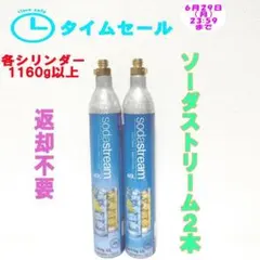 タイムセール！9-74950_ソーダストリームシリンダー2本のサムネイル