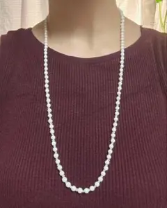 天然白珊瑚 淡水パール 2WAY ネックレス 58cm GSILVER - メルカリ