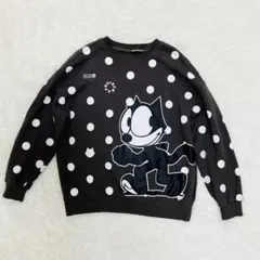 26ss 美品 フラボア FELIX ドット裏毛 パーカー チャコールグレーのサムネイル