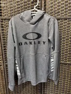 OAKLEY グレー パーカー フード付き　 サイズM