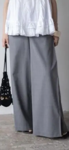 ENFOLD SIDE-TUCK WIDE-PANTS T.GRAYのサムネイル