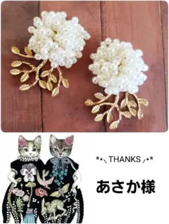 あさか様専用✧*̣̩⋆̩☽⋆゜ハンドメイド ピアス イヤリング 大ぶり