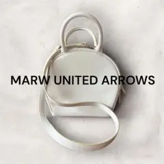 美品MARW UNITED ARROWS 白 ショルダーバッグ ハンドルバッグ