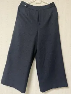 COMME CA MODELS チェック柄ワイドパンツ サイズ9