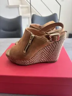 DIANA ダイアナ　ブラウン サンダル　M 23.5 約10cmヒール