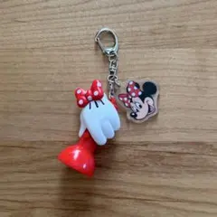 ディズニーストア　ミニーマウス　キーホルダー　ライト