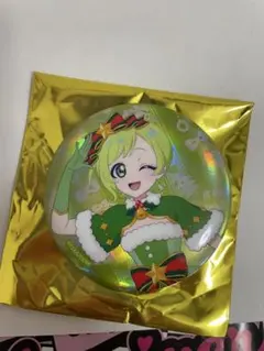 ひみつアイプリ ポップアップストア クリスマス オーロラ缶バッジ