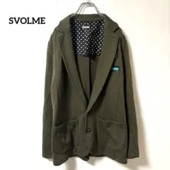 スボルメ【M】 テーラードジャケット カジュアル カーキ ワッペン キラキラ