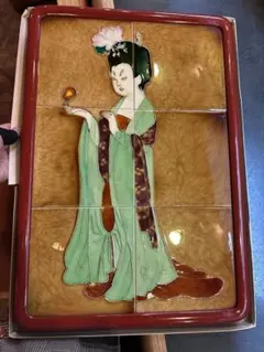 ガラス絵 昭和レトロ 非売品 SUNTORYWHISKY OLD 浮世絵風 - メルカリ