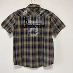 Harley-Davidson 半袖チェックシャツ Lサイズのサムネイル