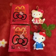 マクドナルドハッピーセット　ハローキティ　ぬいぐるみ２個セット