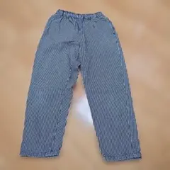 GU キッズ ストライプ ロングパンツ 130cm