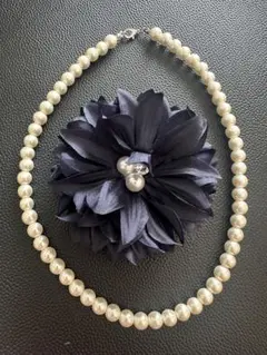 ネックレス コサージュ 2点セット 卒業式 入学式