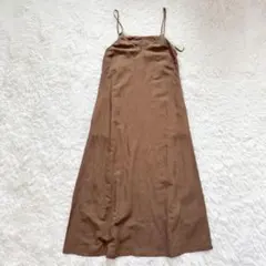 未使用✨スローブイエナ リネン混 イタリア製 キャミソールワンピース マキシ丈