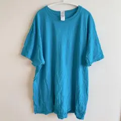 ギルダン 半袖 Tシャツ クルーネック バックプリント ビッグサイズ XL 青のサムネイル
