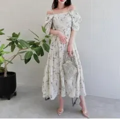 Rose Bouquet Dress Opal green Mサイズ - メルカリ