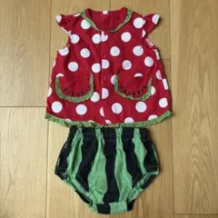 スイカ柄 ベビー服 セットアップのサムネイル