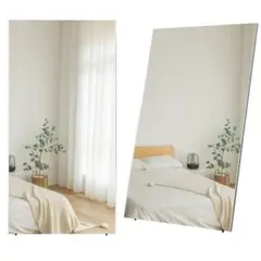 中古】ダンスミラー 割れない鏡 幅60x160cm 姿見 木色 10番 - メルカリ