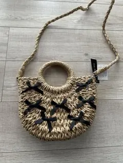 新品タグ付き　リボン2WAYミニカゴバッグ　ハンドバッグ　ショルダー