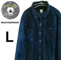 WEATHERPROOF ネルシャツ 裏ボア チェック柄 ジャケット上着　冬服