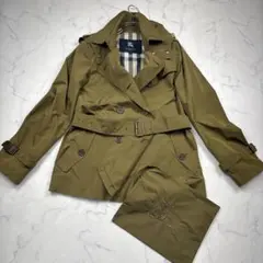 【逸品】バーバリーロンドン　パッカブル　ショートトレンチコート　2way